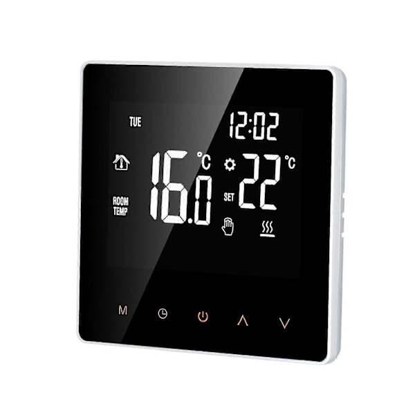 Wi-Fi Smart Termostat Digital Temperaturregulator Tuya App-kontroll LCD-display Touchscreen Veckovis Programmerbar Elektrisk Golvvärme Termostat För