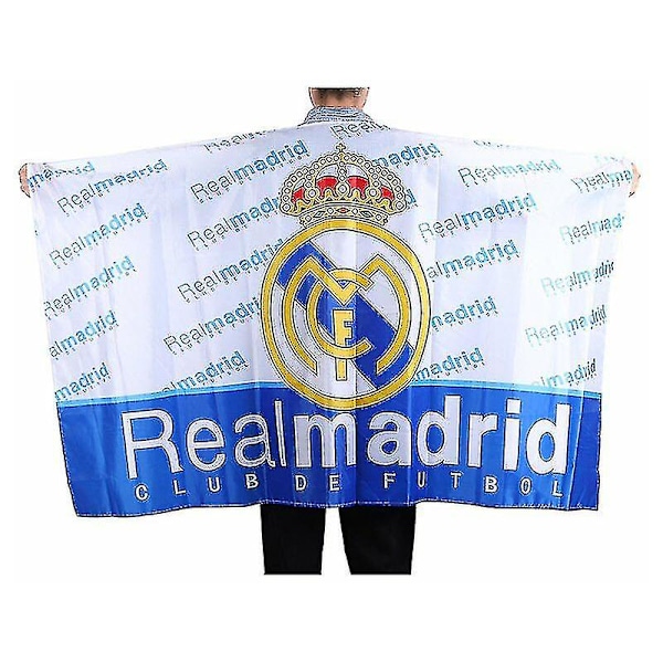 Real Madrid Flag (VM 2024) (100% Polyester og Størrelse 86*138) LANG