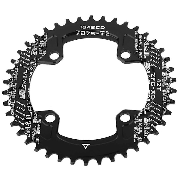 BCD 104MM 42T Smal Tandhjul Enkelt Tandhjul til SHIMANO Krankarm AM/XC Cykel