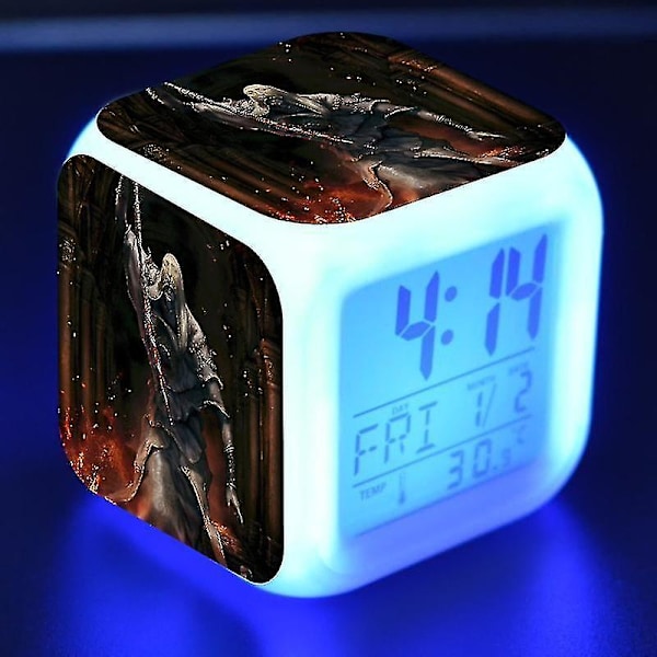 Vorallme Antik Ring, Äldre Ring, Eldon Ring LED Luminous Väckarklocka-stil 2