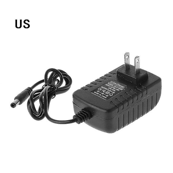 12,6v 2a laddare uppladdningsbar litiumbatteriindikator nätadapter eu/us plu