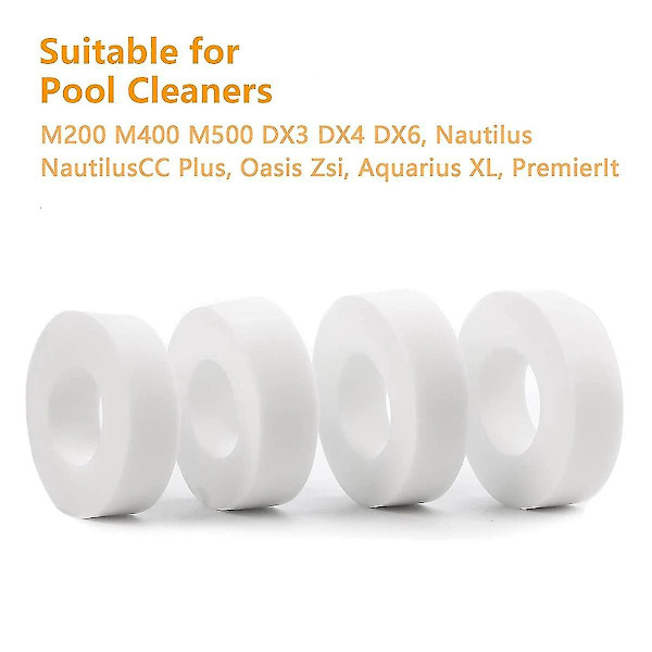 4-pack klättringsringar ersättning 6101611-r4 för Dolphin robotdammsugare M200 M400 M500