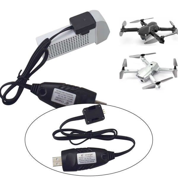 Rc Drone USB laddare Batteriladdningskabel 60cm För X500 X30 Z6 delar