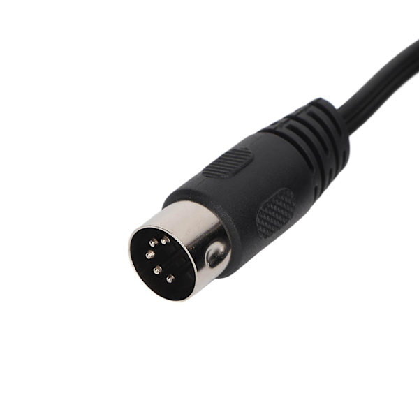 DIN 5-pin hann til 2 RCA hunn kabel Profesjonell RCA adapterkabel for gammelt lydutstyr 1,5m