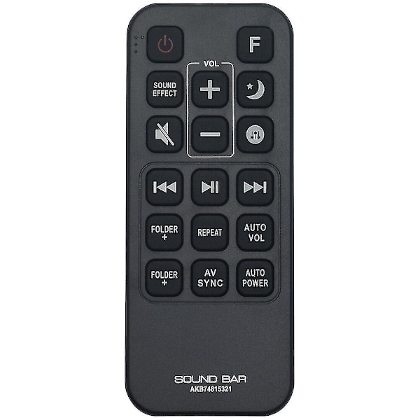 Akb74815321 Fjärrkontroll för LG Soundbar Spj4b-w Sh5b Sj5y Spj5b-w Sj4y --(WR)