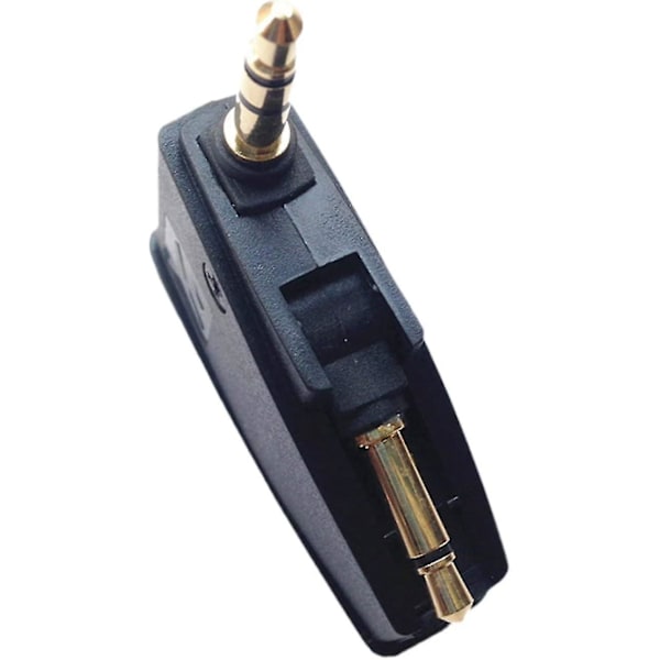 Støjreducerende Flyadapter til Bose QuietComfort 2 QC3 QC15 QC25 QC35 SoundLink AE2 AE2W og Flere Hovedtelefoner Guldbelagt