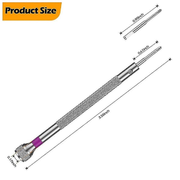 8-pack Professionell Skruvmejselset Mini Precision Skruvmejselset 0,6-1,6 mm För Klocka Glasögon Ele