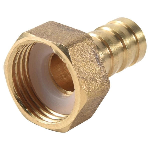 Mässingskoppling i guld 10mm slangnippel 1/2\" NPT invändig gänga rak anslutning