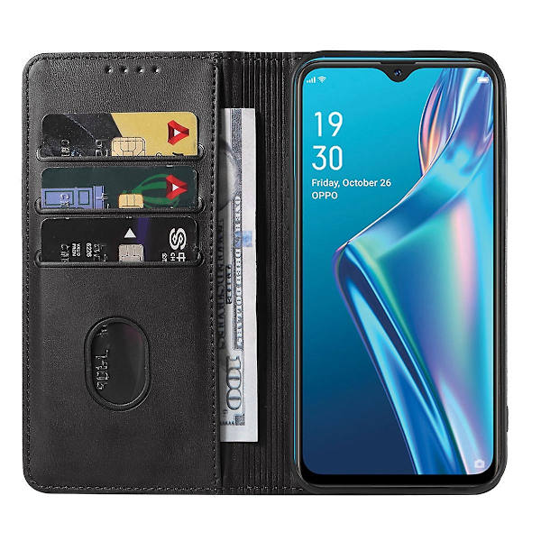 Magnetisk Lukning Læder Telefon Case til Oppo A12