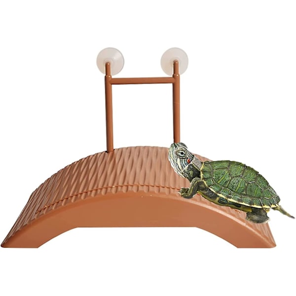Flytende skilpaddebrygge Rektangulær Terrapin Dock Reptil Rampe Plattform 18,5cm - ya01