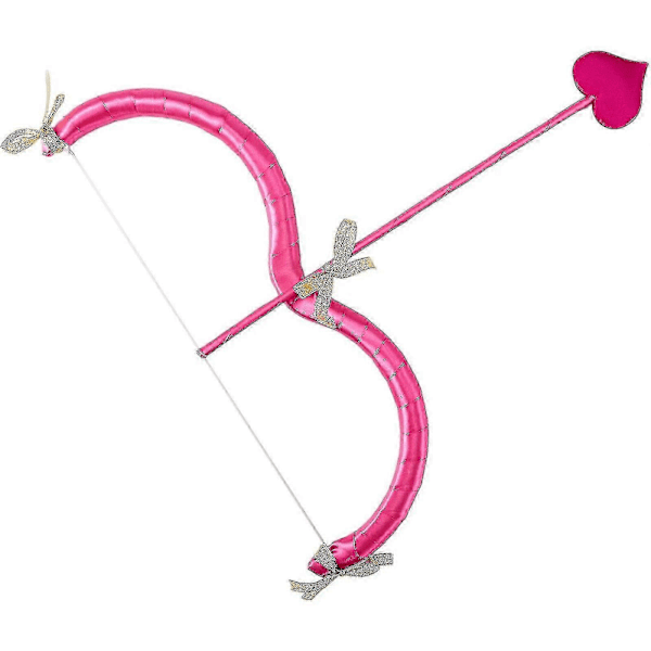Cupid Pilbåge Leksakssats, Båge & Pil Sats Cupid Kostym Fotorekvisita För Vuxna Plommonröd