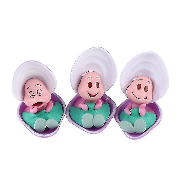 3 stk/sett Kawaii Alice i Eventyrland Ung Østers Baby Action Figur Dukker Leke