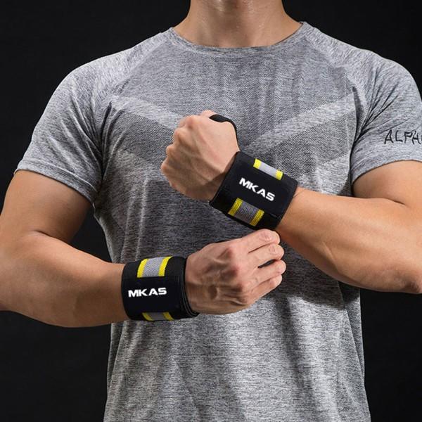 Wrist Wraps, håndledsstøtte til vægtløftning, træning, sort