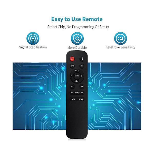EN218A8H Korvaava kaukosäädin Soundbar HS218 2.1 kanavalle 2.1Ch Sound Bar Kotiteatterijärjestelmälle