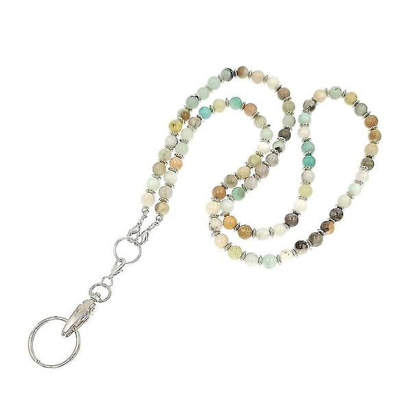 Spacer Beads Work Document Lanyard Halsband Id Tag Nyckel Pärlor Lanyard Halsband