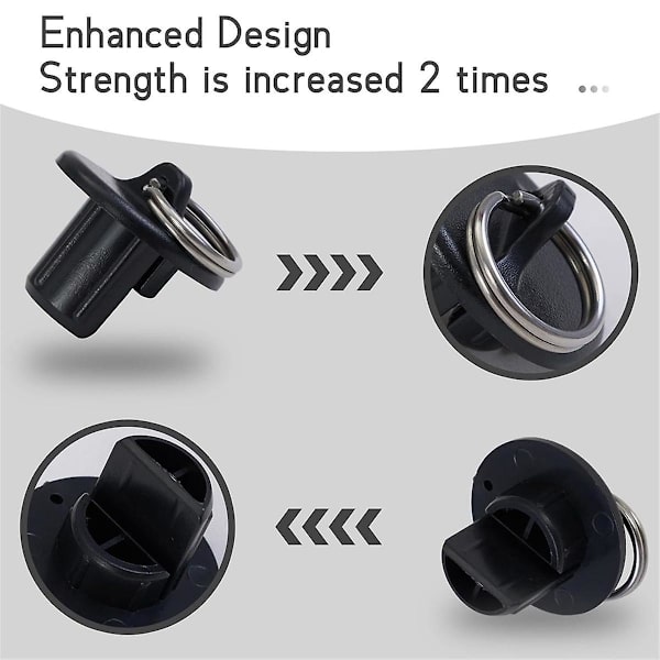 Reservedele Rullegardin Hardware Bungee Kit og Endekaps Skygge Fastgørelser til Udendørs Rullegardin Solskærm 4Pak
