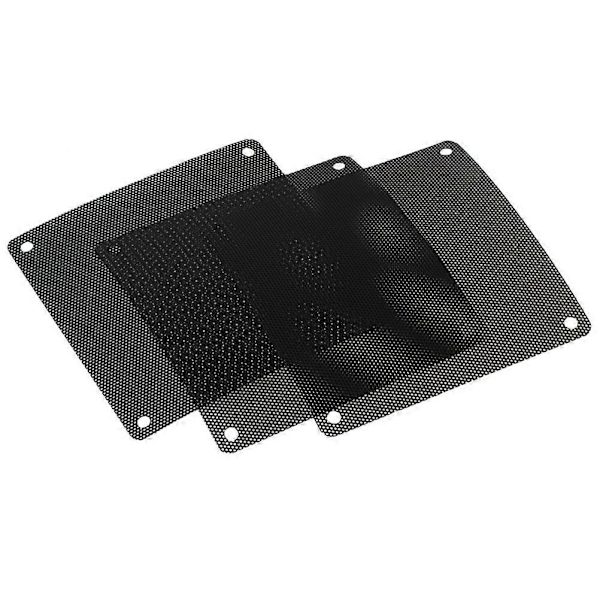 10 stycken 120 mm dammfilter datorfläktfilter kylare PVC svart dammsäker höljeöverdrag datornät