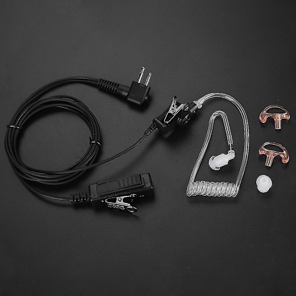 Luftkanal-Hamradio-Öronpropp med PTT för Walkie Talkie
