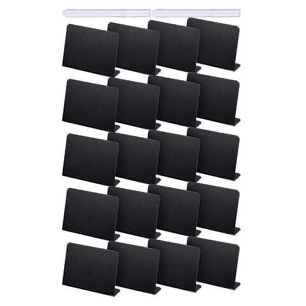 20 stk. 4 x 3 tommer Mini Tavletelt Skilt Tavle Buffet Tags Mad Etiket Til Festbord Hao