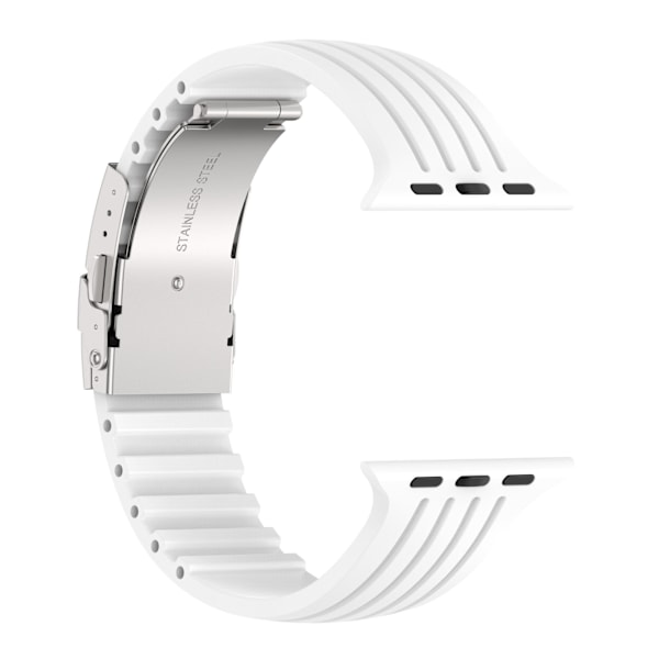 Sportarmband för Apple Watch 7 SE 6 5 4 3 2 VITT vitt