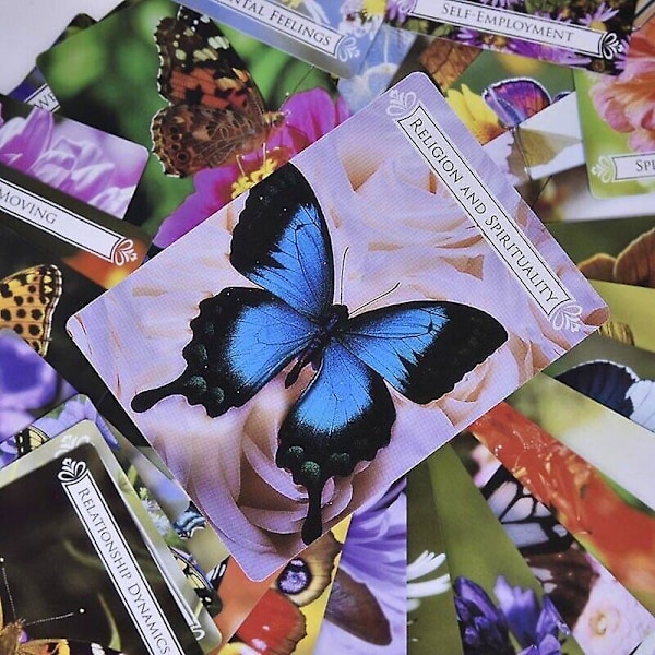 Butterfly Oracle Cards: 44 Kort Tarot Deck Engelsk Version Spådom Oracle