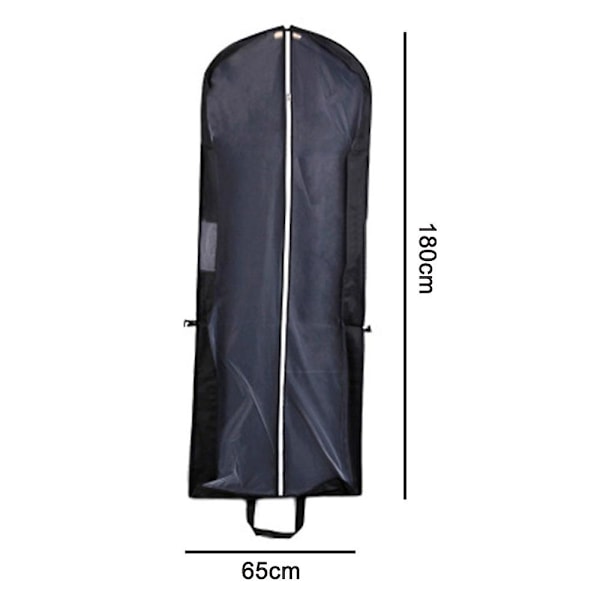 Tøjcover Kjole Garment Bag Med Lynlås I Skabe Sort