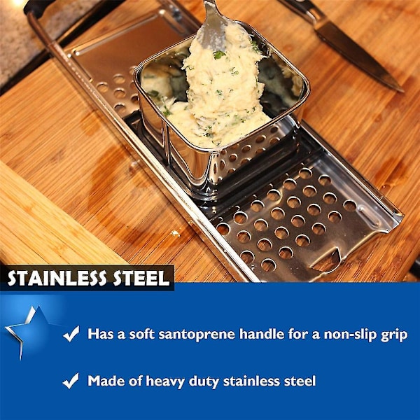 Spätzle-maskine i rustfrit stål med komfortabelt greb