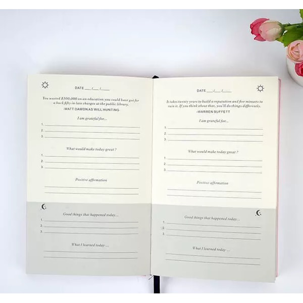 Intelligent Change: The Five Minute Journal - Daglig Taknemmelighedsdagbog for Lykke, Mindfulness og Refleksion - Udateret Livsplanlægger