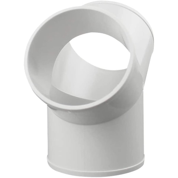 3-vägs kanalanslutning, kanalfördelare för avgasfläkt torktumlare ventilslang, 4 tum diameter (Y-form)