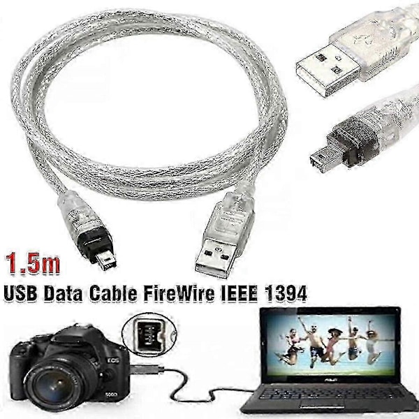 MiniDV Videokamera USB-kabel IEEE 1394 för videoredigering på PC