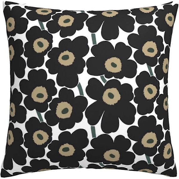 n891 Marimekko Kuddarbeträck 45 X 45 Cm Kvadratiska Kuddfodral För Soffa Sovrum Med Osynlig Blixtlås 18 X 18 Tum Set Om 1 -TB3891 hnj891