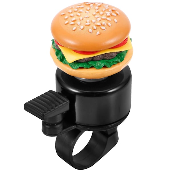 Polkupyörän kello Polkupyörän soittokello Polkupyörän kello Sarjakuva Pyöräilykello Polkupyörän kello Suloinen Burger-kello