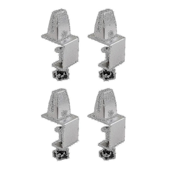 4 st Sneeze Guard Clamp Bracket Skrivbord Partition Clamp För 1/8 tum Till 1 tum Tjocka Akrylpaneler Adju