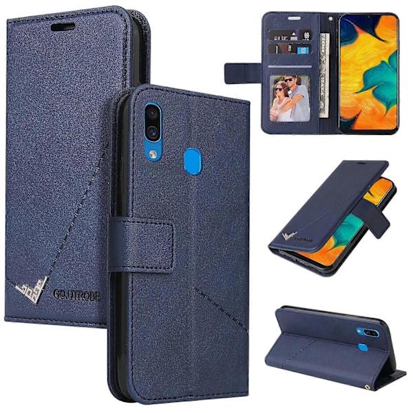 För Samsung Galaxy A20 / 30 GQUTROBE Rätvinklig Läder Telefonfodral