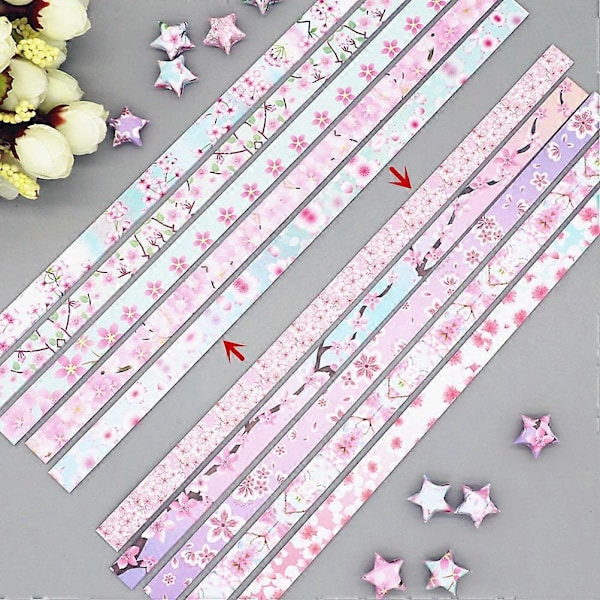 5 pakkausta Oragami-paperitähtien taittopaperia DIY-tarvike Pentagrammi Origami-paperi DIY-askartelu Lasten tähtiorigami