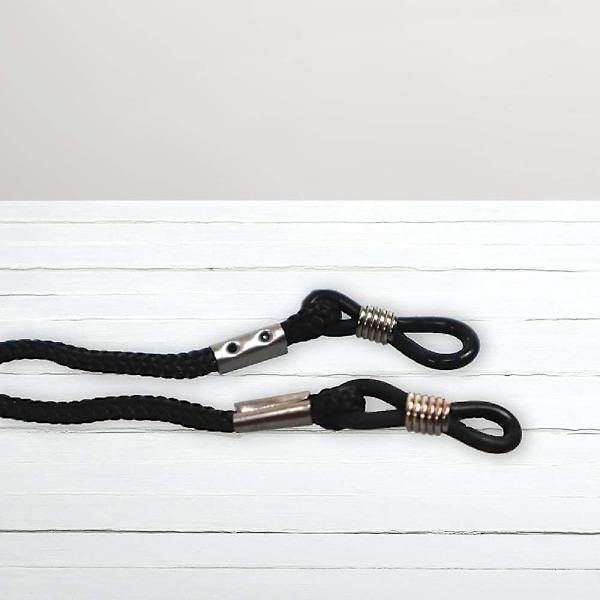 4 X Spesifikasjoner Svart og Rød Brillesnor For Briller Brillekjede Lanyard Halsbånd