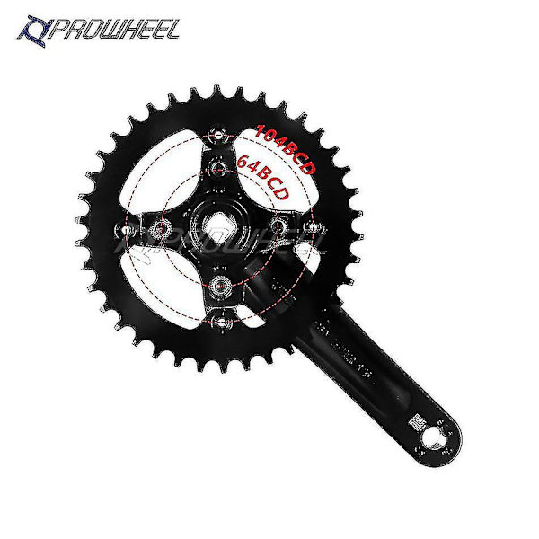 Prowheel Krankarm Sæt Kvadrat Hul Mtb Cykel 104bcd 170mm 175mm Deckas Kædeblads Bjergcykel 30t 32 34 36 38 40t 1x 2x 1 2 Hastighed