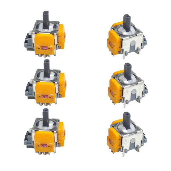 6 st Hall elektromagnetiska joysticks med hög precision justerbara joysticks