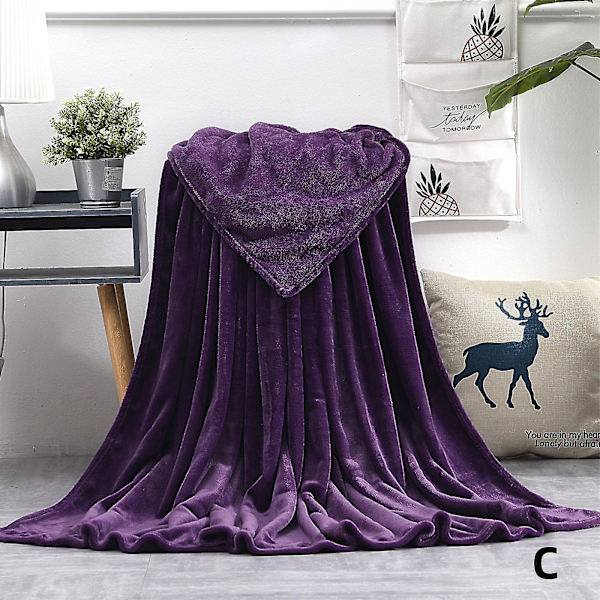Faux Fur Fleecefilt Stor Soffa Mink Sängöverkast Mjuk Varm Dubbel & King Size 1.5*2m