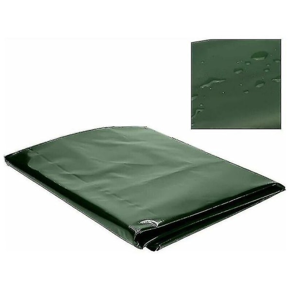 Vannbeholderdeksel, Tankdeksel for 1000l Tank, Vannbeholderbeskyttende Deksel, Støvtett Anti-UV Regnttett, 120x100x116cm (grønn)