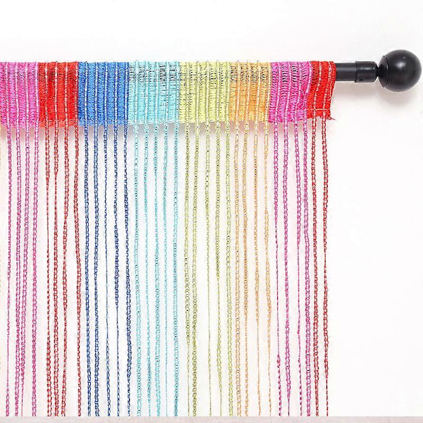 Flueskjærmer for dører. Netgardiner for vinduer. Perleforheng for dør. Romdelere. Vintage perleforheng flueskjærmer. (2 * 1m)