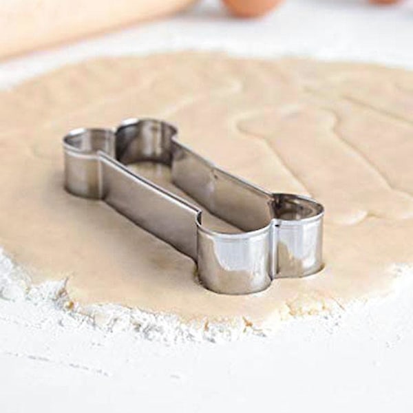 Kakform Utsökt Hantverk Bred Användning Rostfritt Stål Hundbensformad DIY Fondant Mol