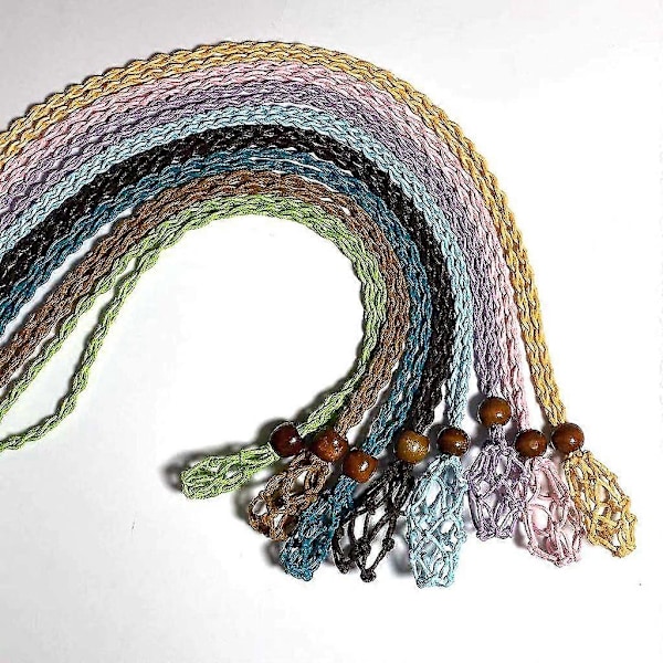 Halsbandssnöre Berlock Stenhållare För Stenhalsband DIY Armband Halsband--Fruktgrön-Produktkod 56027
