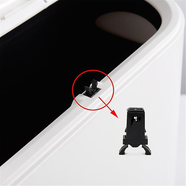 Ersättningstillbehör Sopsäck Lås Fäste Touch Lock Bin Clip Spänne Reparation