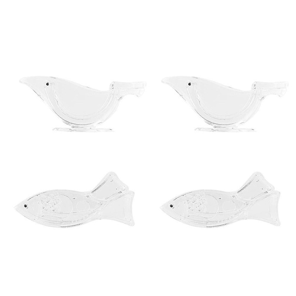 4 stk Akryl Citronpresser Manuel Transparent Lille Frugtpresser Transparent Akryl Form