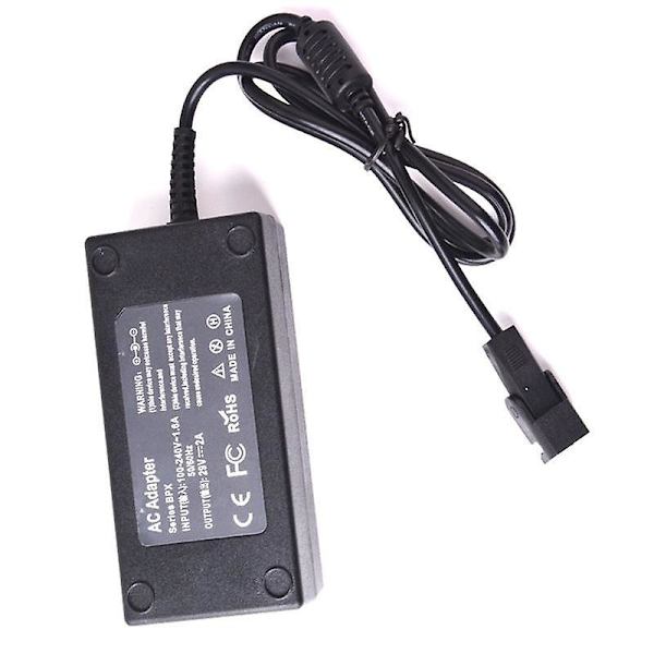 29V 2A Elstol Charger med 2-stiftskontakt för Massagefåtölj, Överbelastningsskydd, Soffa Strömförsörjningsadapter, Universal EU-kontakt