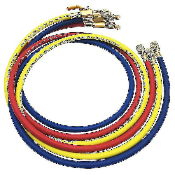 3x R410a R134a Hvac 1/4\" Sae 600psi Kylslangar för kylmedelspåfyllning