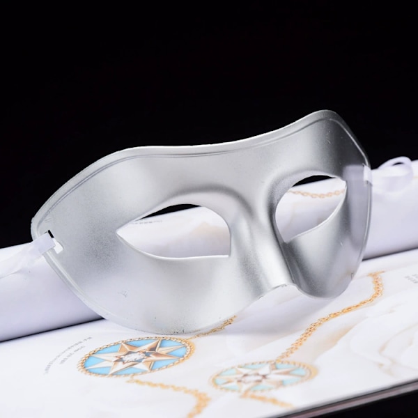 tectake Venetiansk maske, ensfarget øyemaske for maskerade