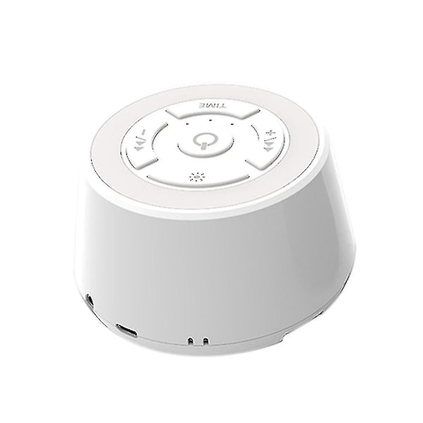 Lydmaskine med hvid støj og beroligende lyde med hukommelsesfunktion og sleep timer til afslapning og søvn, hvid