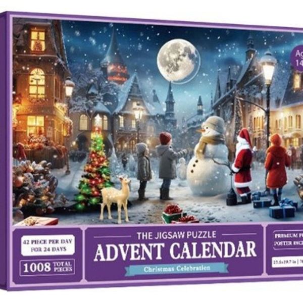 Julkalender Pussel Blind Box 24 Dagar Julnedräkning Kalender Pussel Blind Box Set Present För Barn I